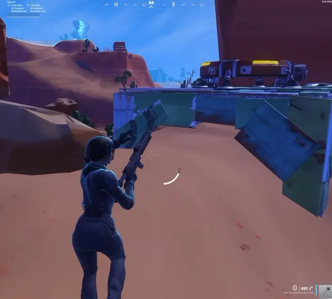 Fortnite running on a Prospira-tuned PC