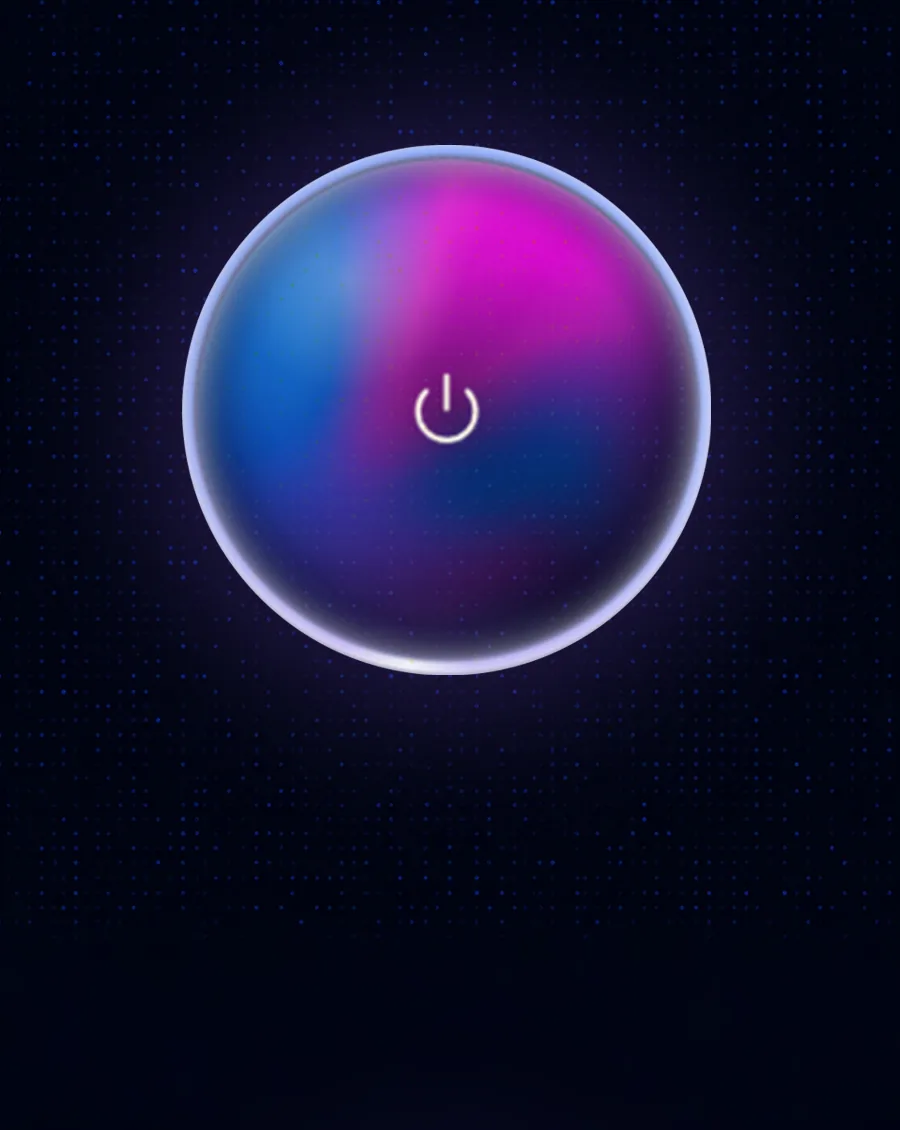 The Game Mode orb in the app - tap it to give your game first claim on the CPU